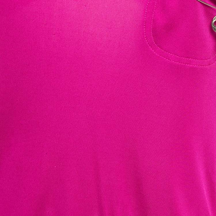 Pre Owned Louis Vuitton Pink Jersey Elasticated Hem Top L