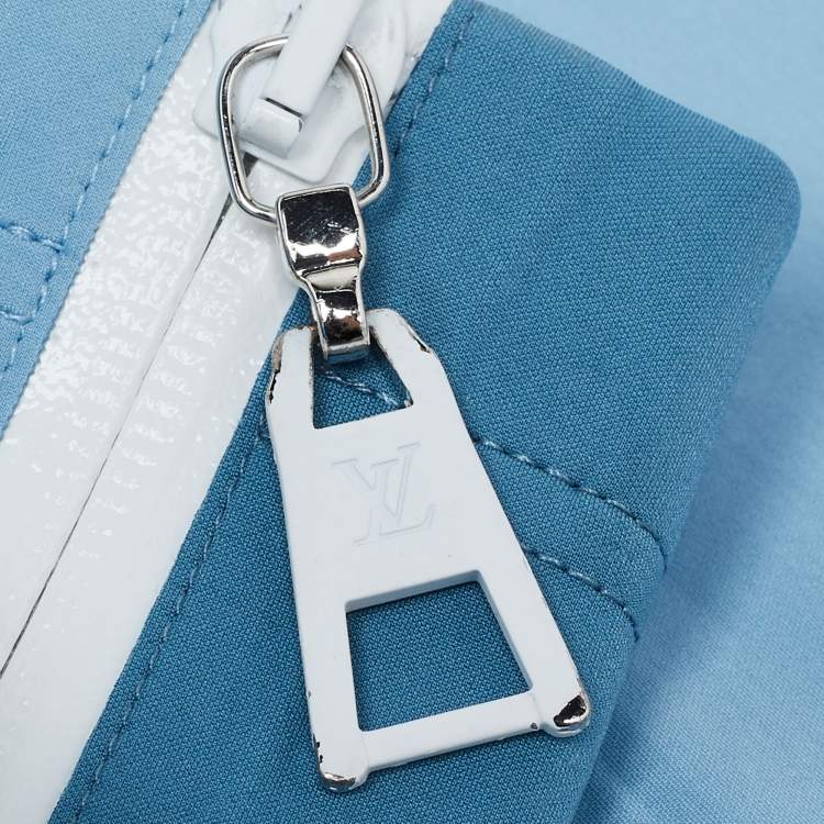 Pre Owned Louis Vuitton Blue Logo Monogram Nylon Active Wear Set S