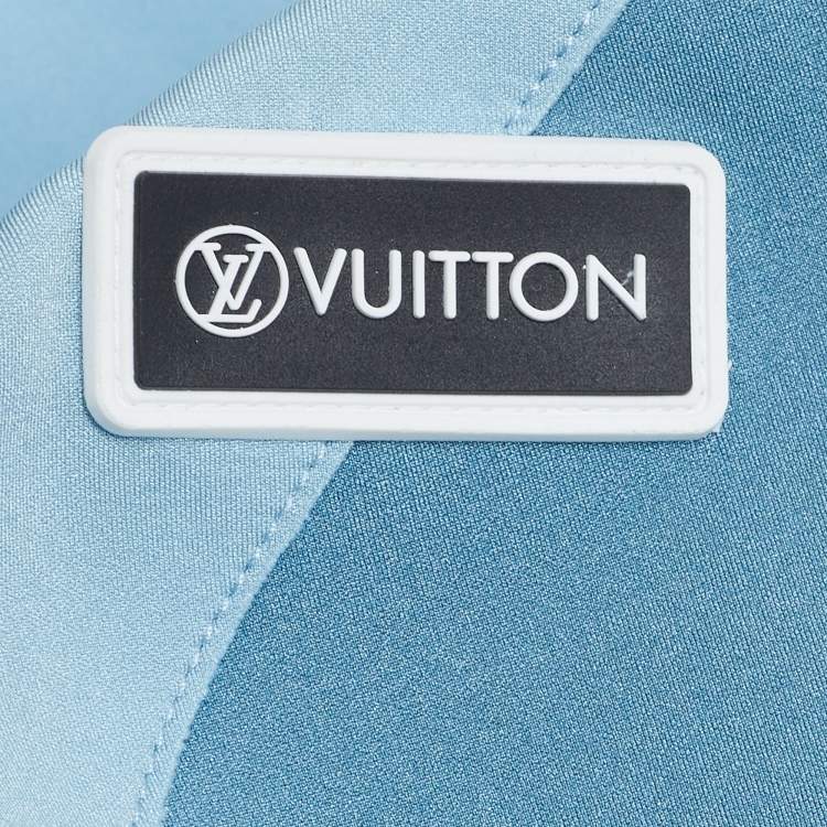 Pre Owned Louis Vuitton Blue Logo Monogram Nylon Active Wear Set S