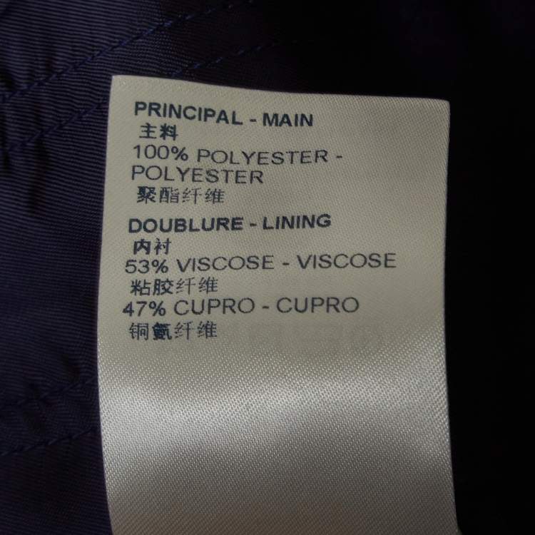 Pre Owned Louis Vuitton Navy Button Detailed Shorts S
