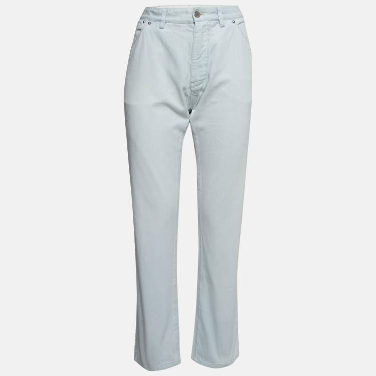 مملوكة مسبقًا Louis Vuitton Light Blue Denim Regular Fit Jeans L Waist 34"