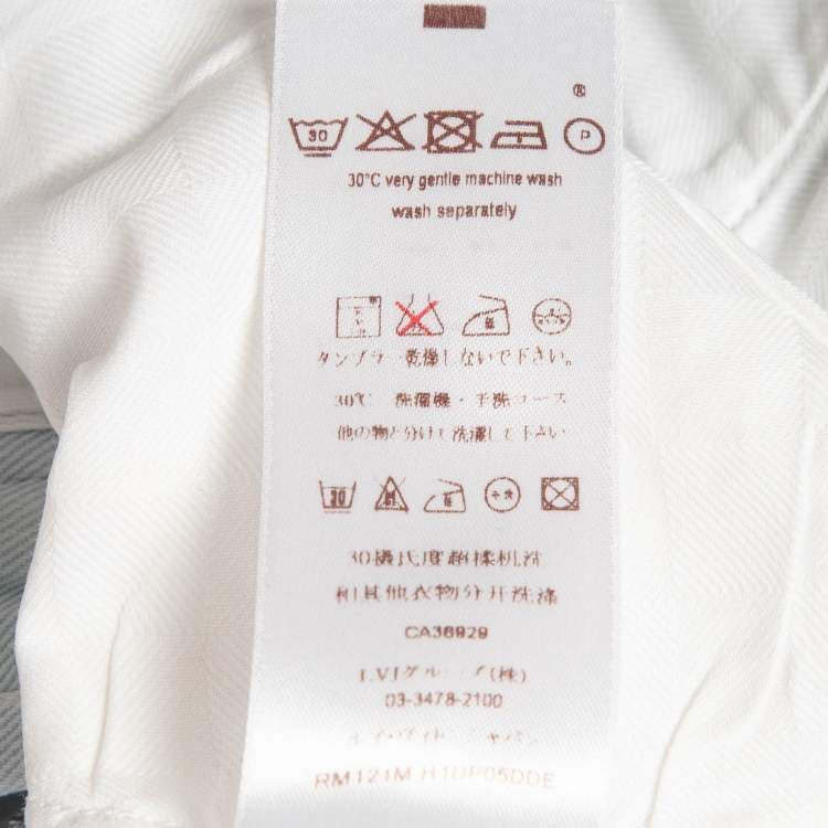 مملوكة مسبقًا Louis Vuitton Light Blue Denim Regular Fit Jeans L Waist 34"