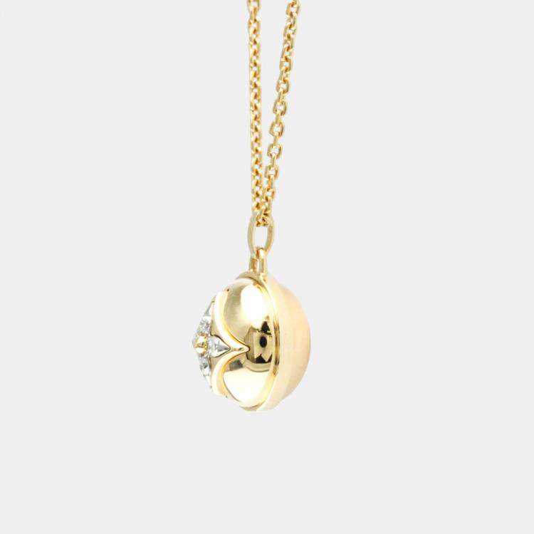 Pre Owned Louis Vuitton 18K Pink Gold B Blossom Diamond Necklace