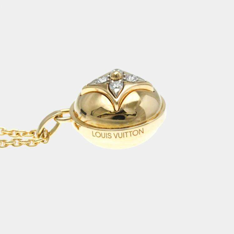 Pre Owned Louis Vuitton 18K Pink Gold B Blossom Diamond Necklace