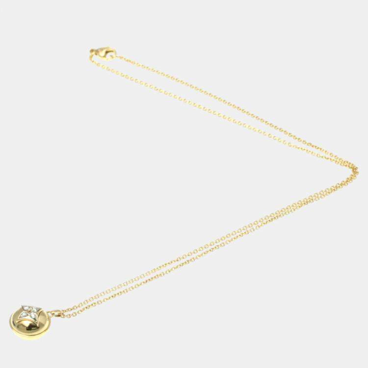 Pre Owned Louis Vuitton 18K Pink Gold B Blossom Diamond Necklace