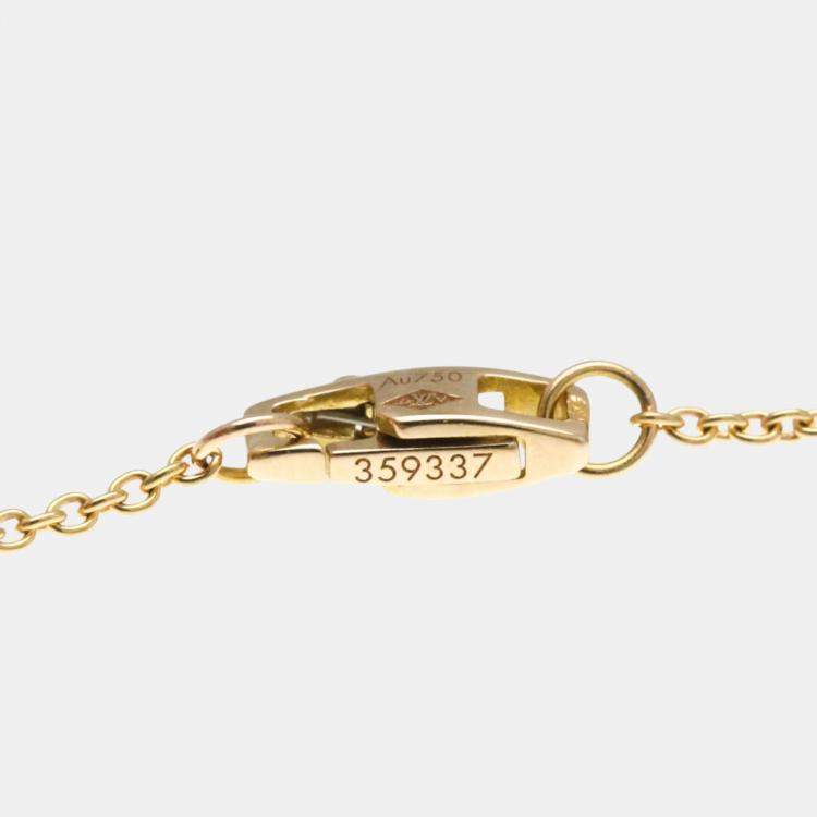 Pre Owned Louis Vuitton 18k Pink Gold Empreinte No Stone Necklace