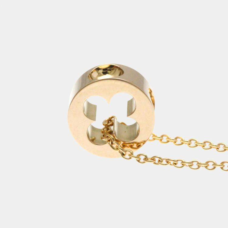 Pre Owned Louis Vuitton 18k Pink Gold Empreinte No Stone Necklace