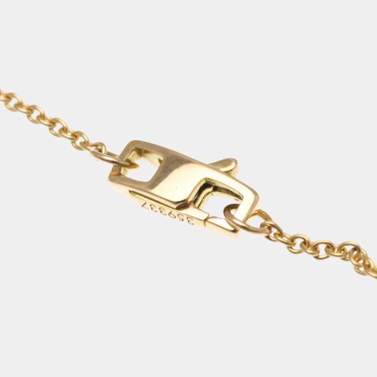 Pre Owned Louis Vuitton 18k Pink Gold Empreinte No Stone Necklace