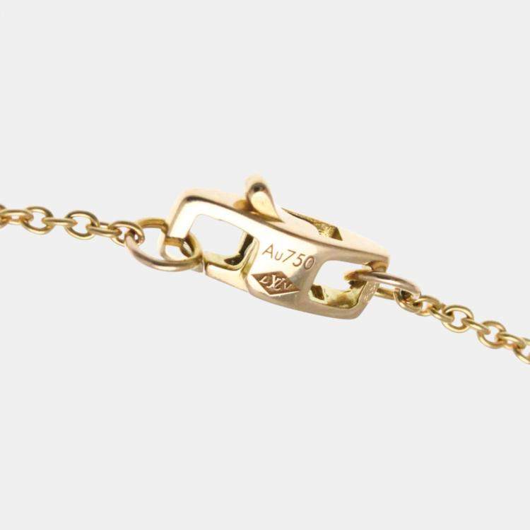 Pre Owned Louis Vuitton 18k Pink Gold Empreinte No Stone Necklace