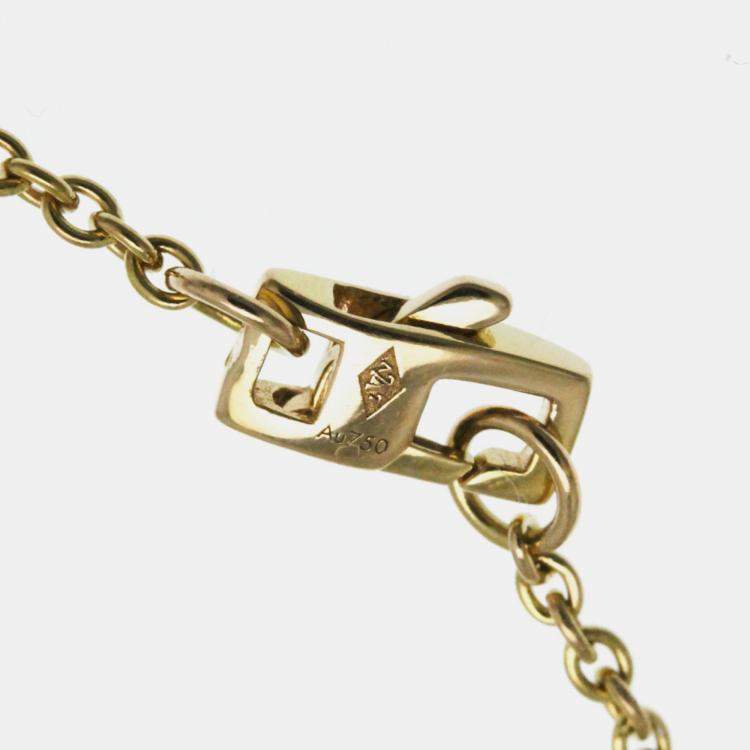 Pre Owned Louis Vuitton 18K Rose Gold Cravatt Blossom Necklace