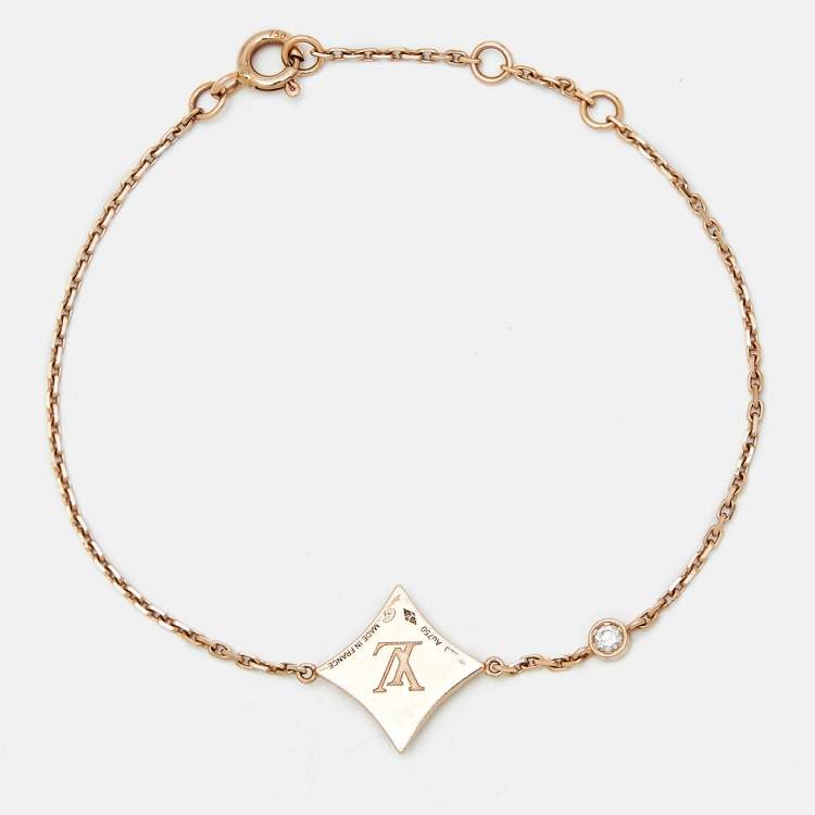 Pre Owned Louis Vuitton  Blossom BB Star Pink Mother of Pearl 18k Rose Gold Bracelet