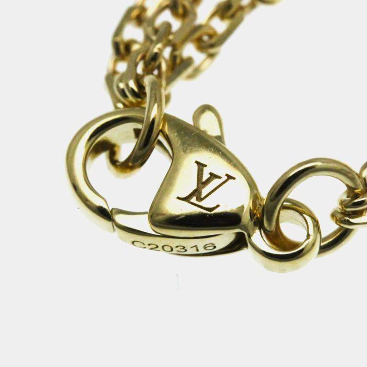 Pre Owned Louis Vuitton Brassiere Empreinte Bracelet Pink Gold 18K Charm Bracelet