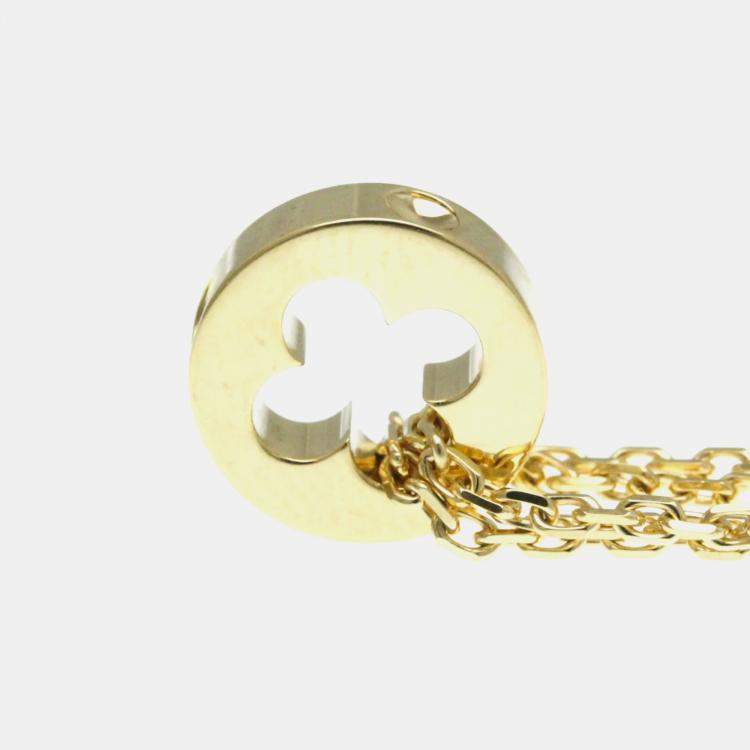 Pre Owned Louis Vuitton Brassiere Empreinte Bracelet Pink Gold 18K Charm Bracelet