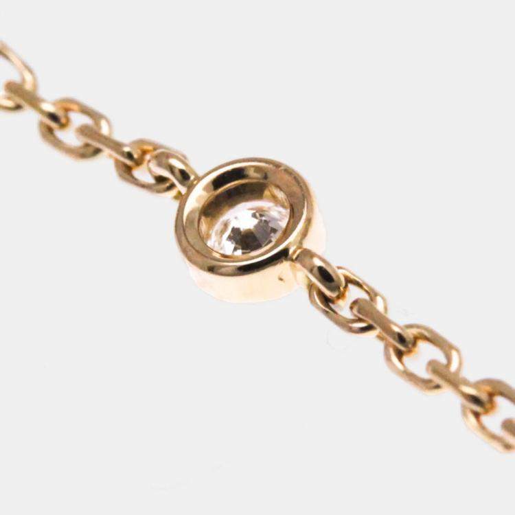 Pre Owned Louis Vuitton Sun Blossom BB 18K Pink Gold Malachite Charm Bracelet