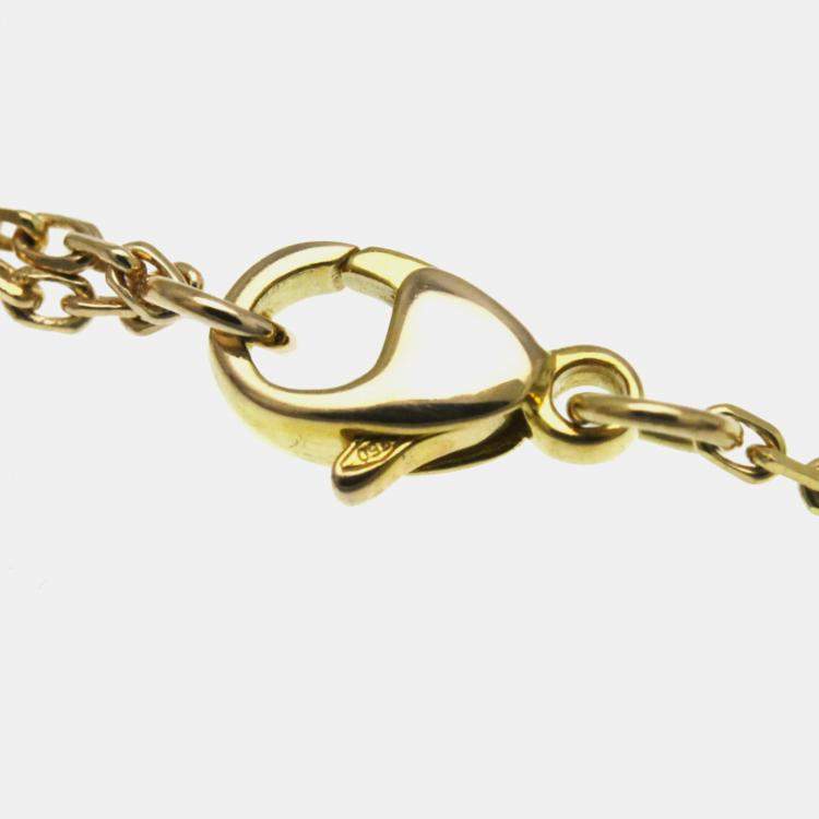 Pre Owned Louis Vuitton Star Blossom 18K Pink Gold Diamond Pendant Necklace