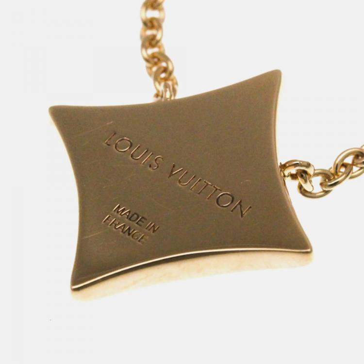 Pre Owned Louis Vuitton Color Blossom Star Pendant Pink Gold And White Mother-of-pearl Pink Gold 18K Shell Pendant Necklace Gold