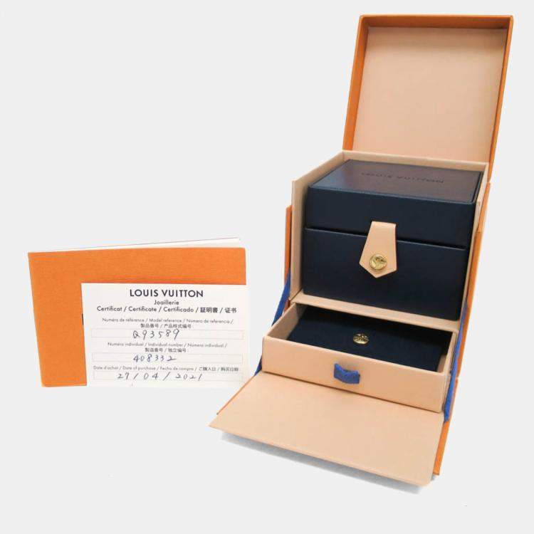 Pre Owned Louis Vuitton Sun Nacle Pink Gold 18K Mother Of Pearl Pendant Necklace 