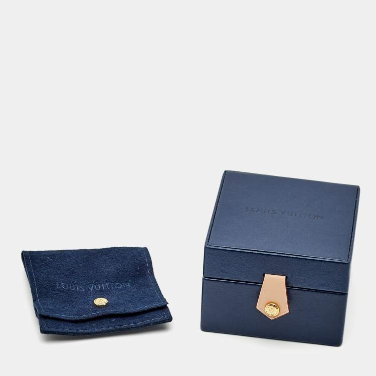 Pre Owned Louis Vuitton LV Volt Diamond 18k Yellow Gold Small Model Necklace