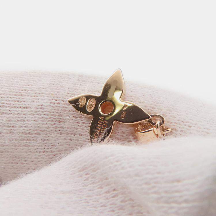 Pre Owned Louis Vuitton Idylle Blossom Single Earring 18K Pink Gold