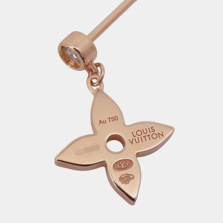 Pre Owned Louis Vuitton Idylle Blossom Single Earring 18K Pink Gold