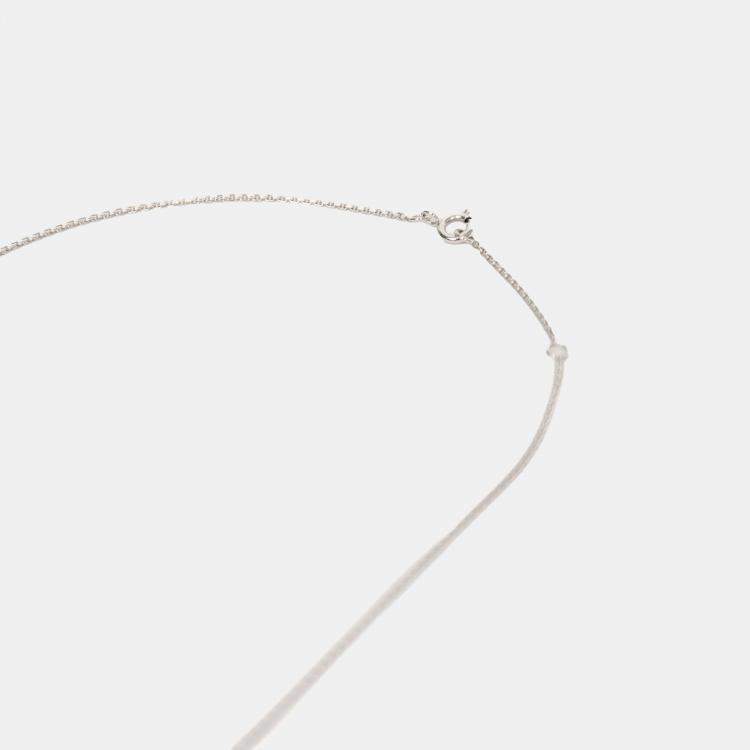 مملوكة مسبقًا Louis Vuitton 18k White Gold/Diamond 'Volt One' Necklace