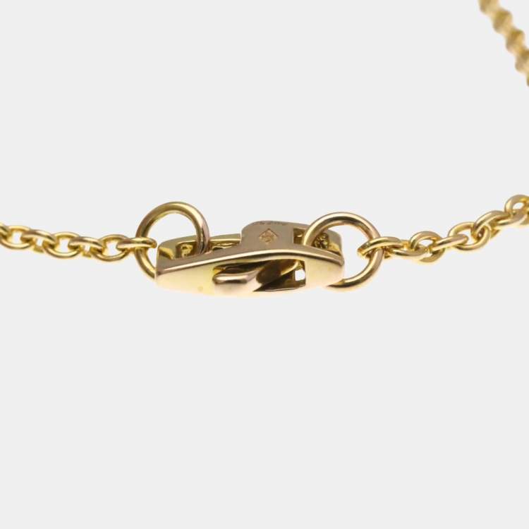 Pre Owned Louis Vuitton Star Blossom Necklace Pink Gold 18K Mother Of Pearl Pendant Necklace Pink Gold