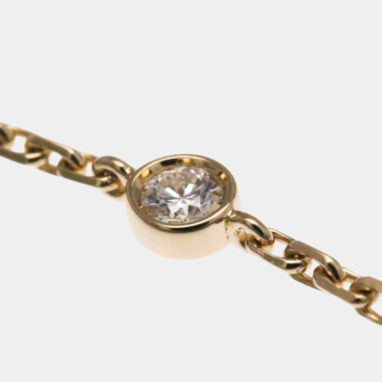 Pre Owned Louis Vuitton Star Blossom Pink Gold 18K Diamond Mother Of Pearl Charm Bracelet Pink Gold