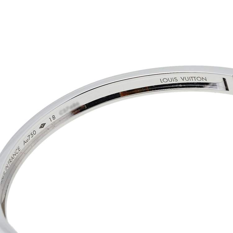 Pre Owned Louis Vuitton Empreinte 18K White gold Bangle 18