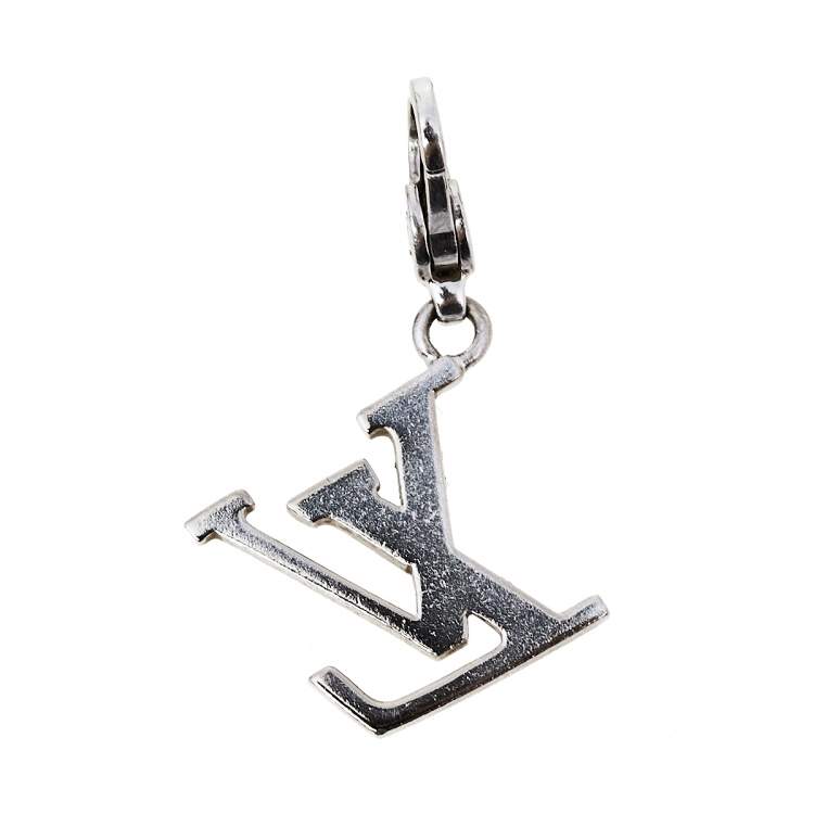 Louis Vuitton Initiales 18K White Gold LV Charm Louis Vuitton | TLC