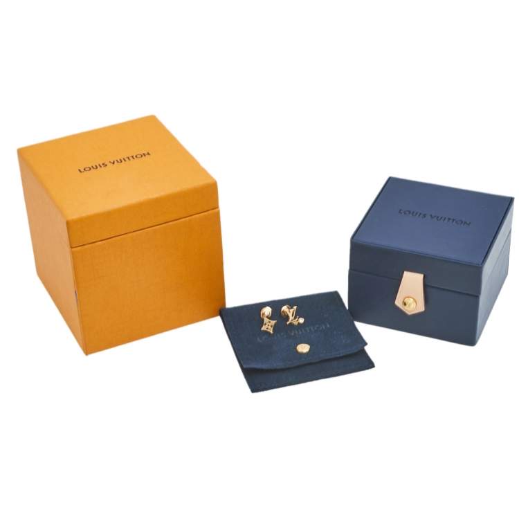 Pre Owned Louis Vuitton Idylle Blossom Diamond 2 Single Stud Earrings