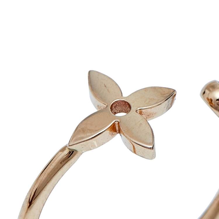 Pre Owned Louis Vuitton Idylle Blossom Diamond 18K Three Tone Gold Set of 3 Rings Size 52