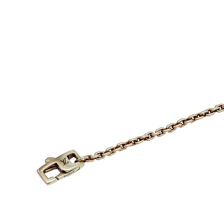 Pre Owned Louis Vuitton Idylle Blossom Diamond 18K Yellow Gold Bracelet