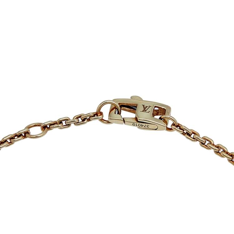 Pre Owned Louis Vuitton Idylle Blossom Diamond 18K Yellow Gold Bracelet