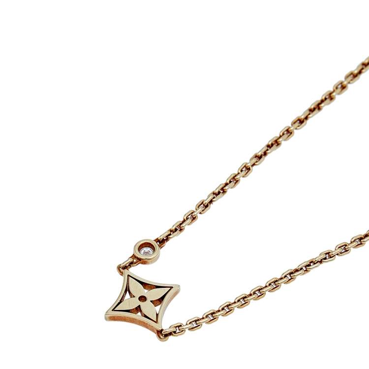 Pre Owned Louis Vuitton Idylle Blossom Diamond 18K Yellow Gold Bracelet