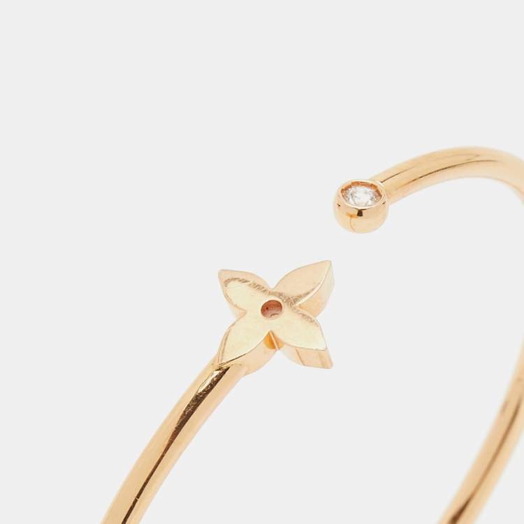 Louis Vuitton Idylle Blossom Diamond 18K Rose Gold Twist Cuff