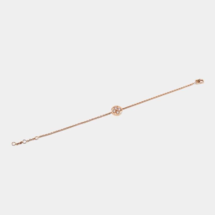 Pre Owned Louis Vuitton Blossom BB Diamond 18K Rose Gold Bracelet