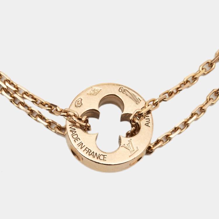 Pre Owned Louis Vuitton Empreinte  18k Rose Gold Bracelet