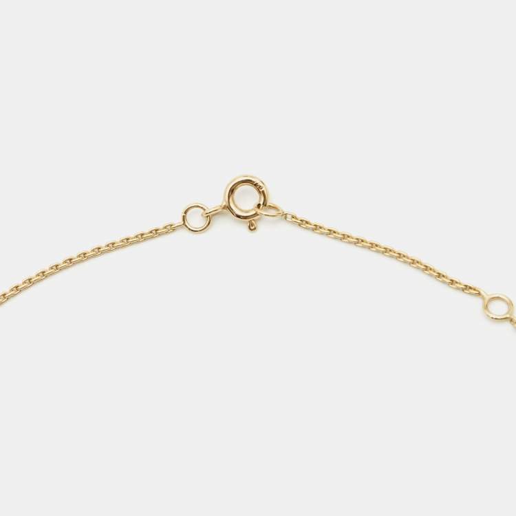 Pre Owned  Louis Vuitton Volt One Diamond 18k Yellow Gold Small Model Necklace