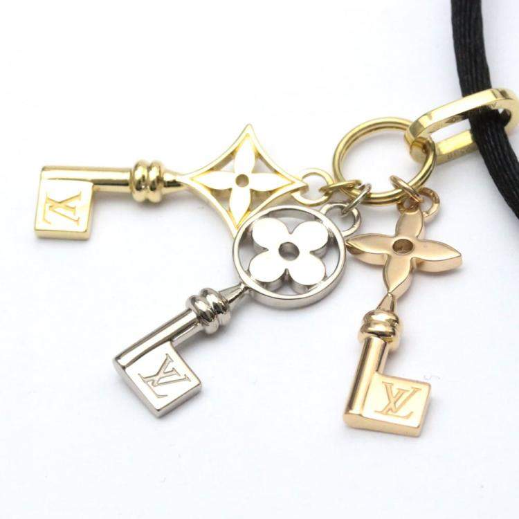Pre Owned Louis Vuitton Multi-Color Gold Idylle Blossom Keys Pendant Necklace