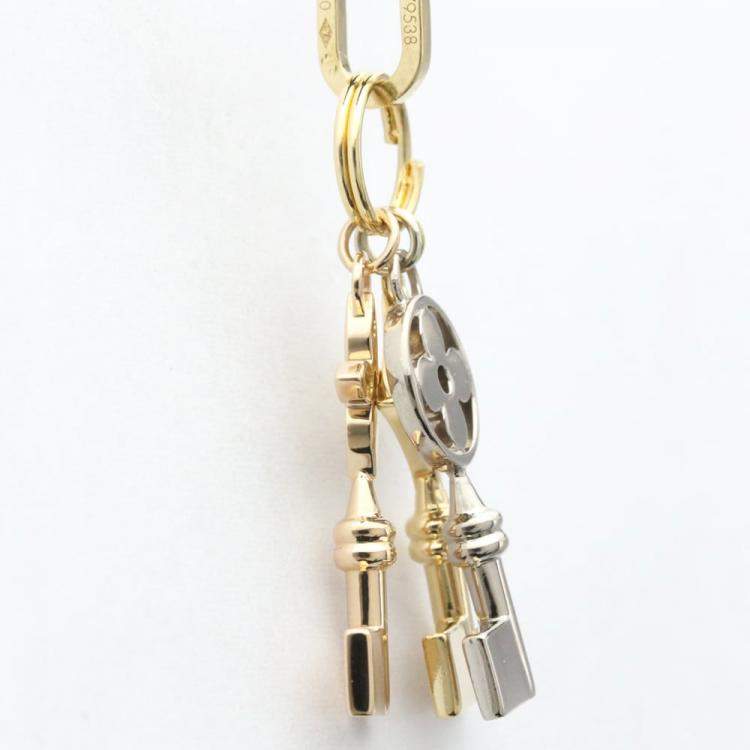 Pre Owned Louis Vuitton Multi-Color Gold Idylle Blossom Keys Pendant Necklace