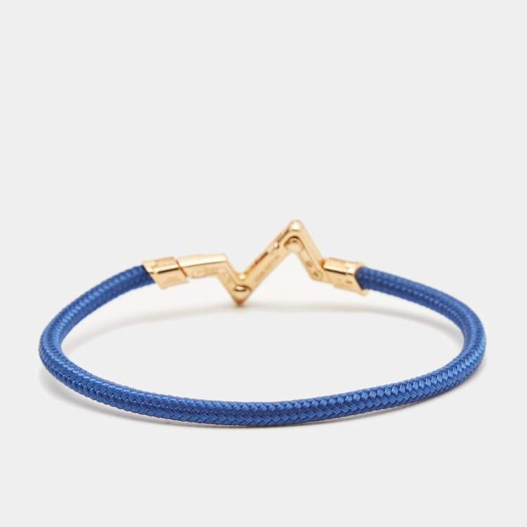 Pre Owned Louis Vuitton LV Volt Upside Down Play 18k Rose Gold Large Model Cord Bracelet