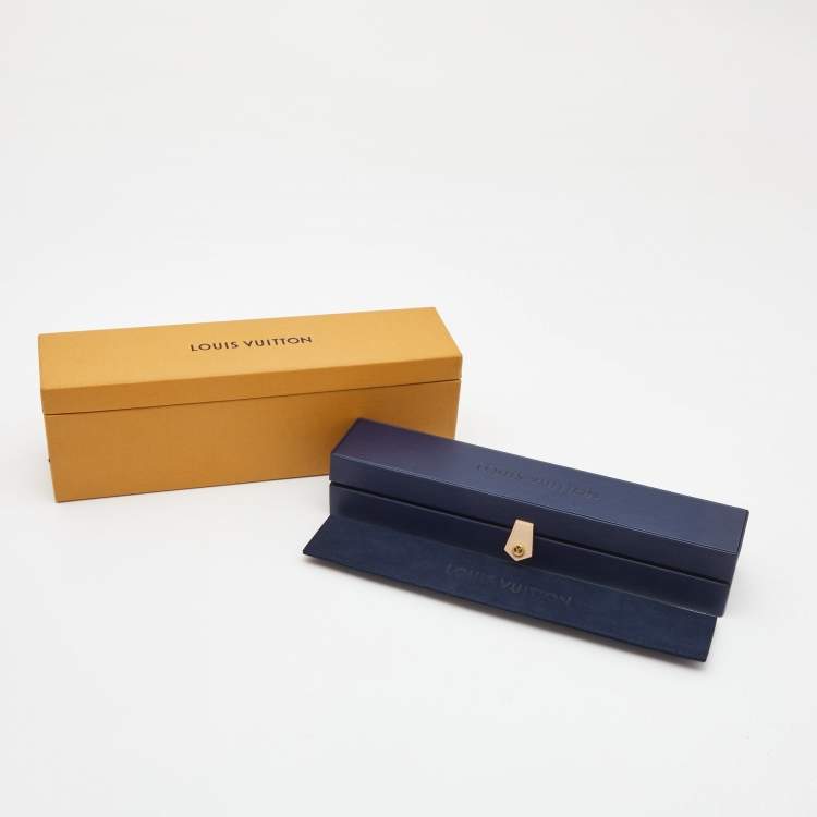 Pre Owned Louis Vuitton BB Blossom Star Onyx Diamond 18k Yellow Gold Necklace