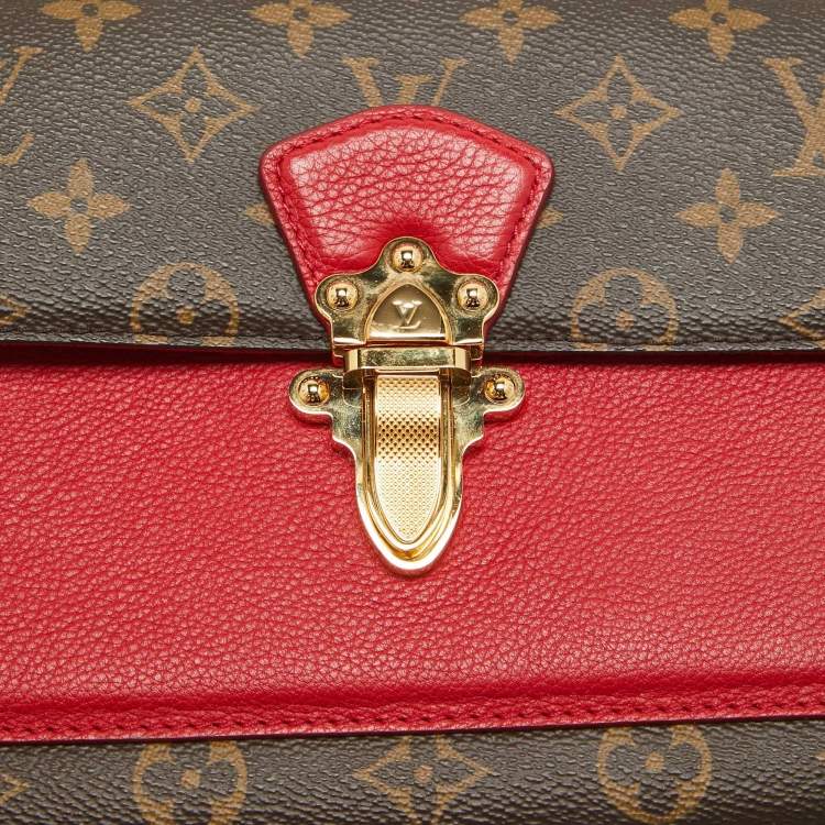 Pre Owned Louis Vuitton Cerise Monogram Canvas Victoire Bag