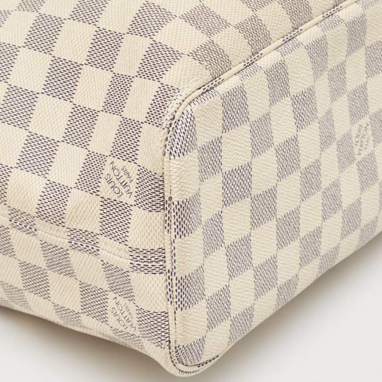 Pre Owned Louis Vuitton Damier Azur Canvas Neverfull PM Bag