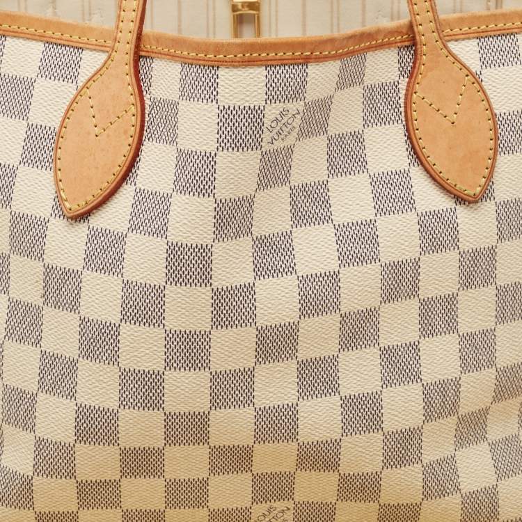 Pre Owned Louis Vuitton Damier Azur Canvas Neverfull PM Bag
