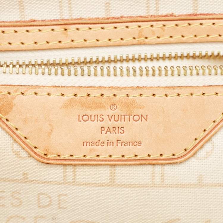 Pre Owned Louis Vuitton Damier Azur Canvas Neverfull PM Bag