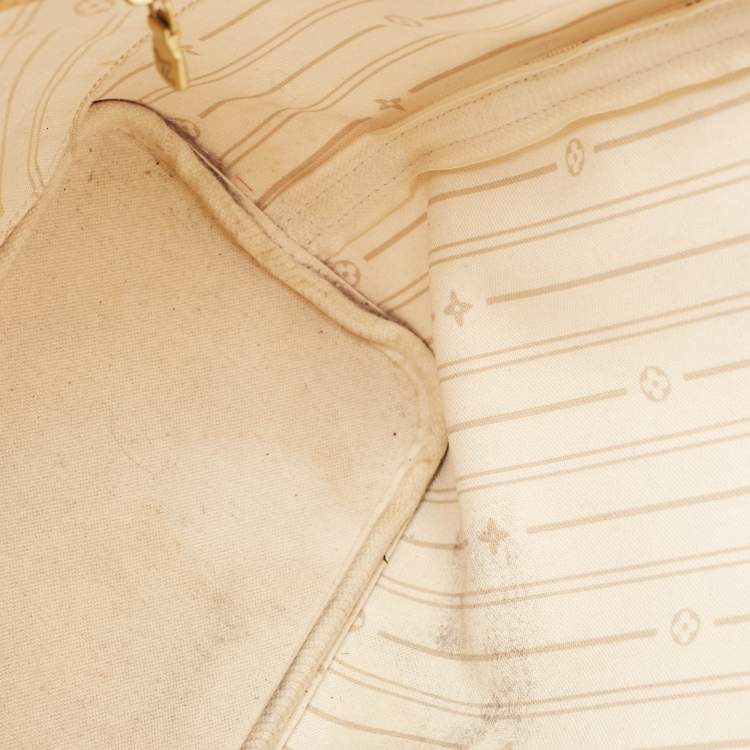Pre Owned Louis Vuitton Damier Azur Canvas Neverfull PM Bag