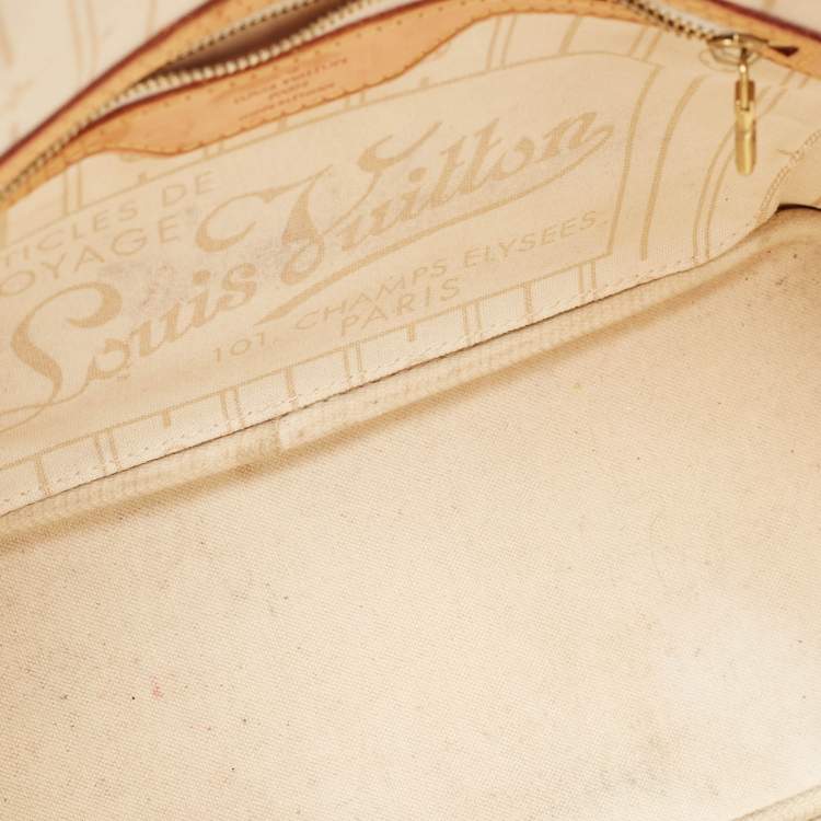 Pre Owned Louis Vuitton Damier Azur Canvas Neverfull PM Bag