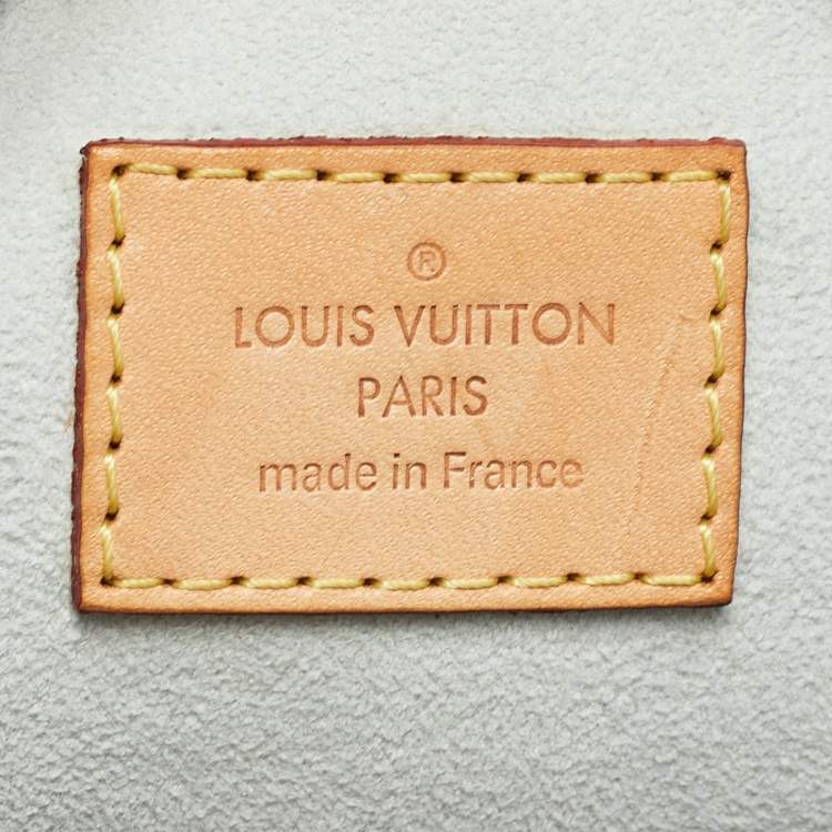 Pre Owned Louis Vuitton Blue Washed Denim Monogram Limited Edition Sunshine Bag
