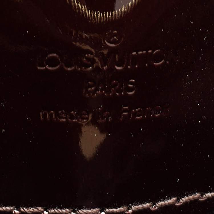 Pre Owned Louis Vuitton Amarante Monogram Vernis Melrose Avenue Bag